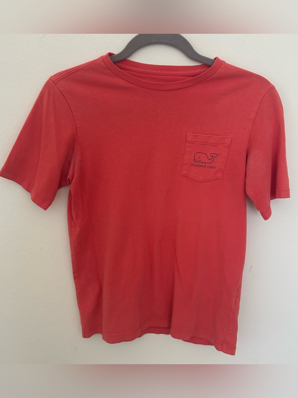 Vineyard Vines Pink Pocket Tee- Size Medium (12-14)